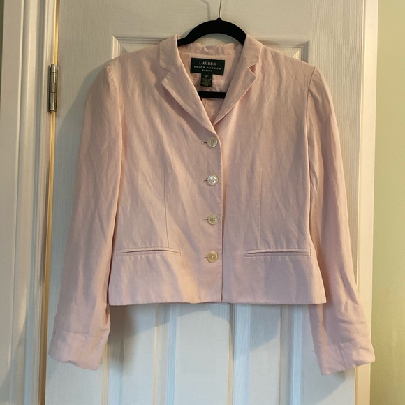 Ralph Lauren Silk Linen blend Blazer - size 8 - Picture 1 of 3